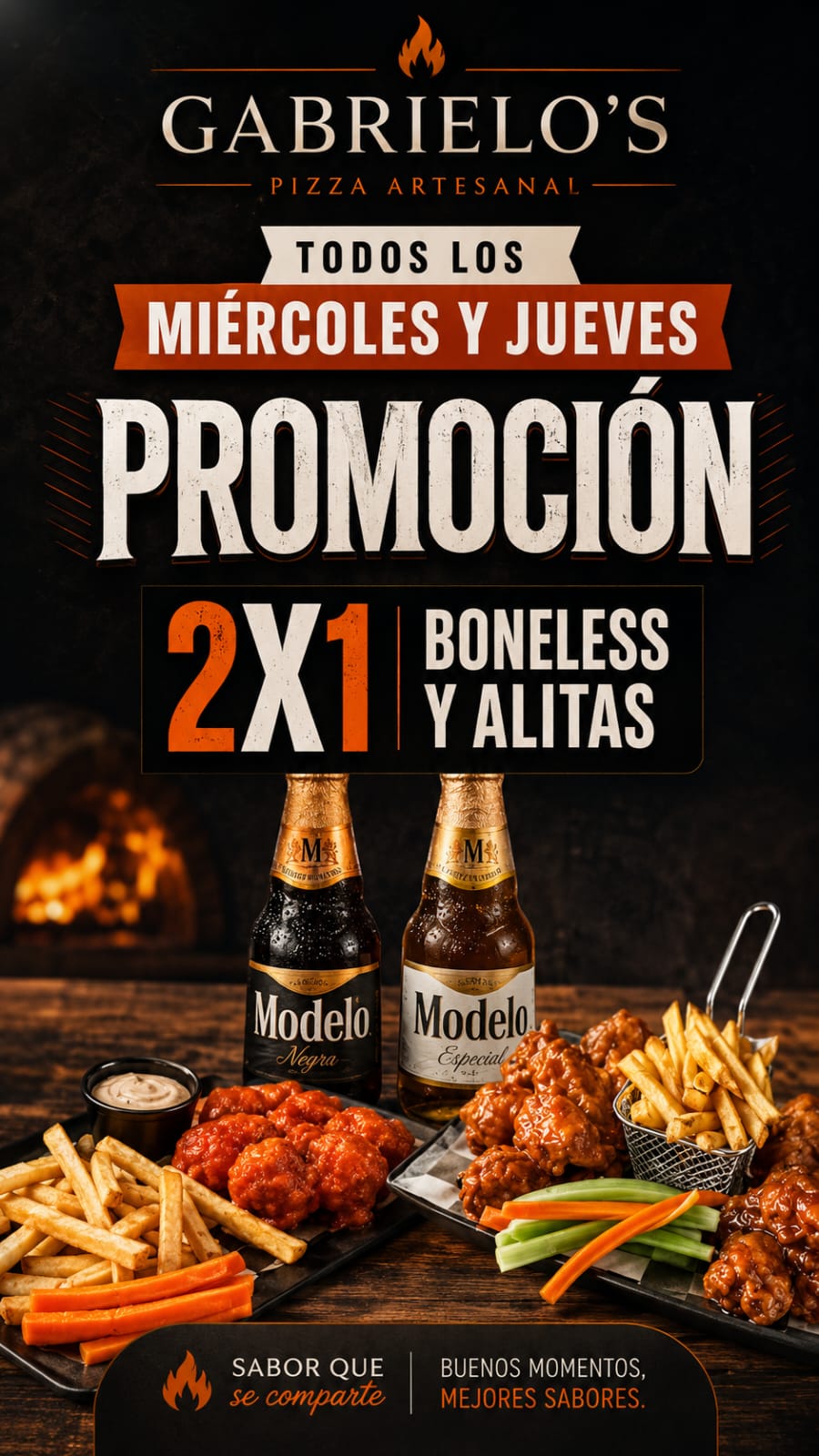 Promoción Boneless y Cerveza Stella Artois