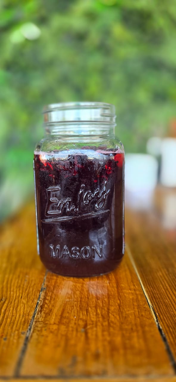 Agua de fresa