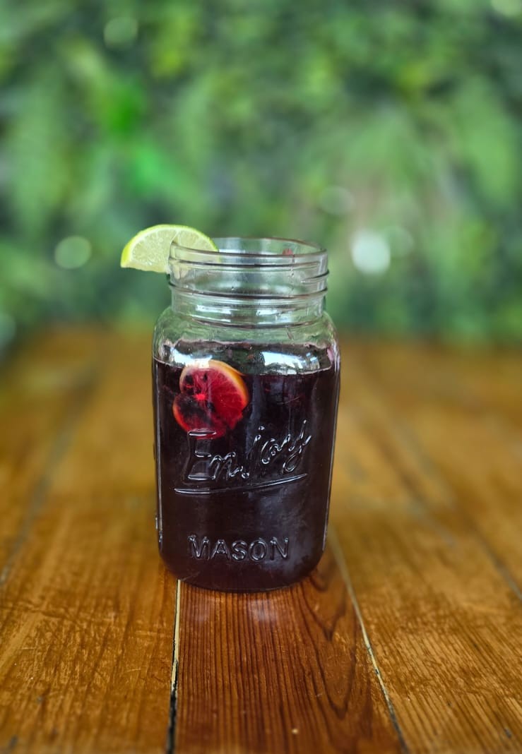 Agua de fresa