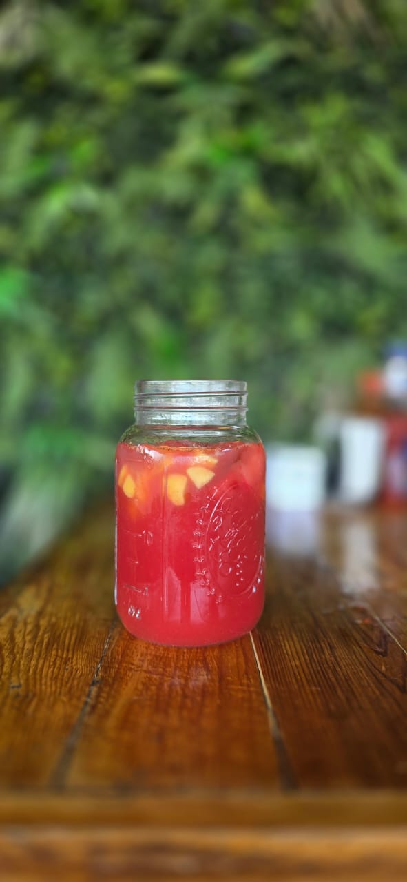 Agua de fresa